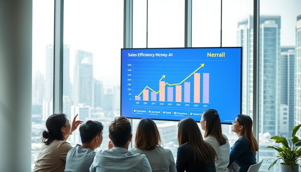 AI lead scoring improvements in sales efficiency