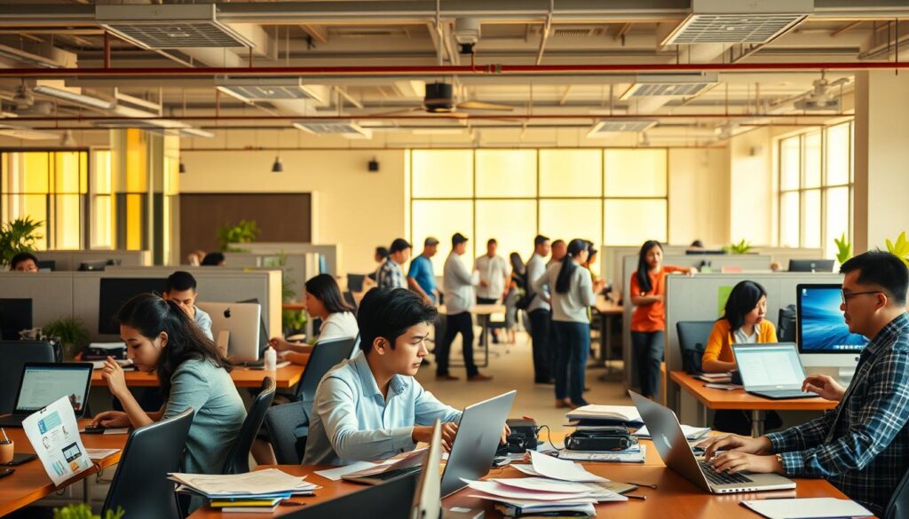 rise of hybrid work